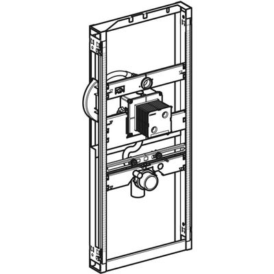 Geberit Urinal-Element 114-132 cm, universell, für verdeckte Urinalsteuerung, 1140 mm Bild 8