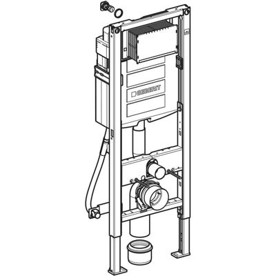 Geberit Wand-WC-Element 112 cm, mit Sigma Unterputz-Spülkasten, barrierfreie Ausf, 1120 x 420 mm Bild 10