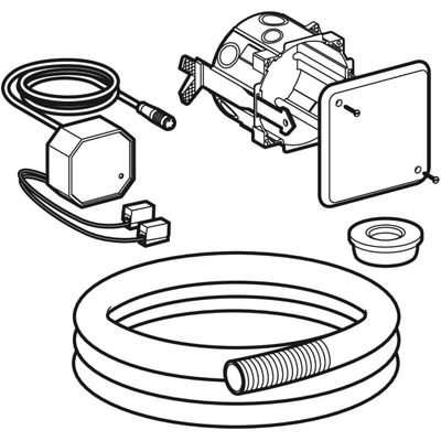 Geberit Rohbauset, zu WC-Steuerung, mit elektronischer Auslösung Bild 5