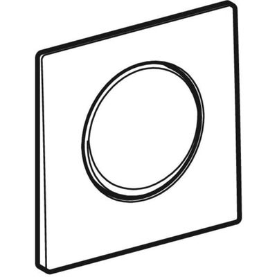 Geberit Betätigungsplatte Mambo für Urinalsteuerung, mit pneumatischer Spülauslösung, Farbe silberfarben Bild 4