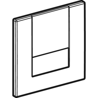 Geberit Abdeckplatte Tango Zinkdruckguss, 130 x 130 x 80 mm, Farbe silberfarben Bild 4