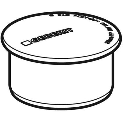 Geberit Muffenstopfen, DN 100, Farbe schwarz Bild 3