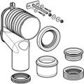 Geberit Set P-Anschlussbogen, für Stand-WC, 225 mm, Farbe weiß Bild 4