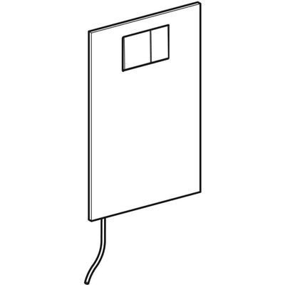 Geberit Designplatte, für AquaClean, für WC-Aufsatz, Farbe weiß Bild 5