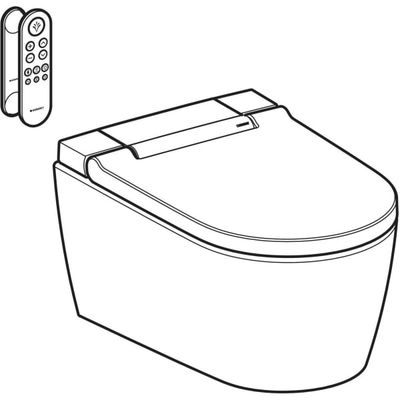Geberit Wand- Dusch-WC, komplett, Des.Abd, Farbe weiß Bild 8