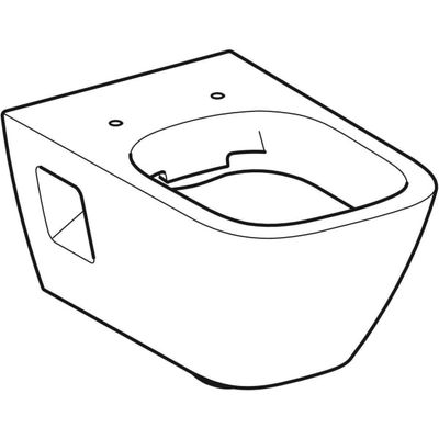Geberit Wand-Tiefspül-WC, spül randlos, teilgeschl.Form, KeraTect, 335 x 350 x 540 mm, Farbe weiß Bild 7