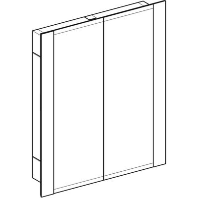 Geberit ONE Spiegelschrank, mit Beleuchtung zwei Türen, 85 x 100 x 16 cm Bild 6