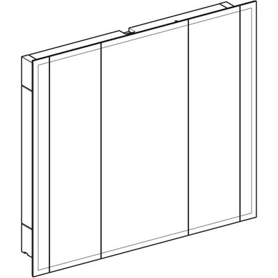 Geberit ONE Spiegelschrank, mit Beleuchtung drei Türen, 115 x 100 x 16 cm Bild 6