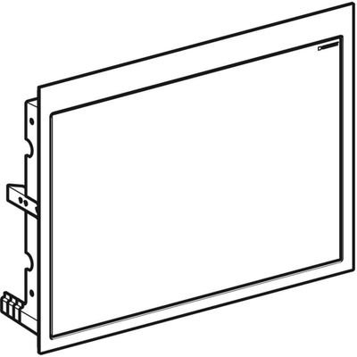 Geberit Fertigbauset, für ONE Waschtisch, ohne Unterschrank, Farbe silberfarben Bild 3