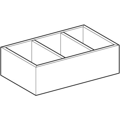Geberit Schubladeneinsatz, H-Unterteilung, für untere Schubl, 32,3 x 9,8 x 20 cm, Farbe schwarz Bild 5