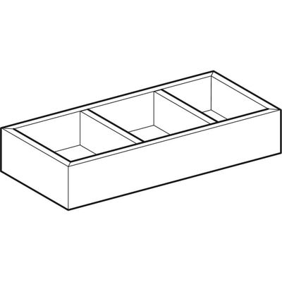 Geberit Schubladeneinsatz, H-Unterteilung, für obere Schubl, 32,3 x 5,9 x 15 cm, Farbe schwarz Bild 5