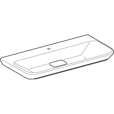 Geberit myDay Waschtisch, 100 x 48 cm mit Hl, ohne Ül, KeraTect, Farbe weiß Bild 5