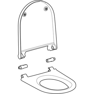 Geberit WC-Sitz, mit Deckel zu AquaClean Sela, Farbe weiß Bild 2