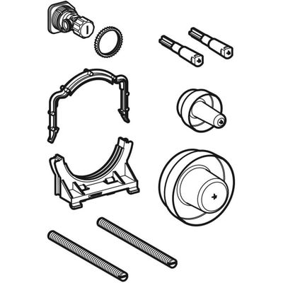 Geberit MZB für GIS Element WWC, mit Sigma Unterputz-Spülkasten, 12 cm Bild 2