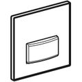 Geberit Typ 50 Betätigung -Pl.Typ 50 für Urinalsteuerung, pneumatische Spülauslösung, ab Baujahr 2013, Rauchglas verspiegelt, 130 x 130 x 12 mm, Farbe rauchglas Bild 4