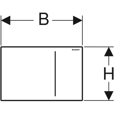 Geberit Sigma70 Betätigungsplatte, für 2-Mengen-Spülung hydr. Auslösung, Glas lava, Farbe transparent Bild 4
