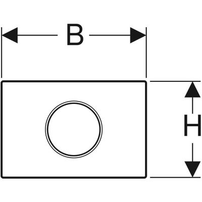 Geberit Sigma10 WC-Steuerung elektron.Spül, Batt. 2-M-Sp, auto./bl / BT, chrom / hochglanz-verchromt Bild 3