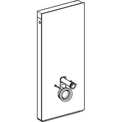 Geberit Monolith Plus Sanitärmodul, für WWC 114 cm, mit Anschlussstutzen, Farbe weiß Bild 4