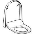 Geberit WC-Sitz, mit Deckel, für AquaClean Sela (bis Baujahr 2018), Duroplast, Farbe weiß Bild 2
