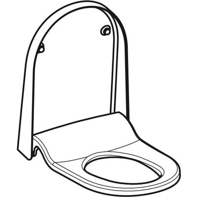 Geberit WC-Sitz, mit Deckel, für AquaClean Sela (bis Baujahr 2018), Duroplast, Farbe weiß Bild 2