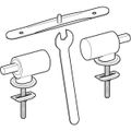 Geberit Scharniere (Set), für WC-Sitz Acanto, Quick-Release mechanisch Bild 2