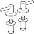 Geberit Scharniere (Set), für WC-Sitz (2 Stück), Farbe silberfarben Bild 2
