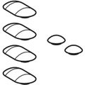 Geberit ONE Set Puffer, für WC-Sitz Bild 2