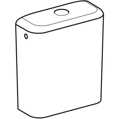 Geberit iCon AP-SPK aufges, 2-Mengen-Spülung Wasseranschluss seitl, Keraweiss Tect, 425 x 375 x 145 mm, Farbe weiß Bild 9