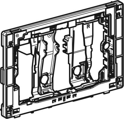 Geberit Schwenkrahmen für DuoFresh Modul mit autom.Ausladung, glanzverchomt Bild 2