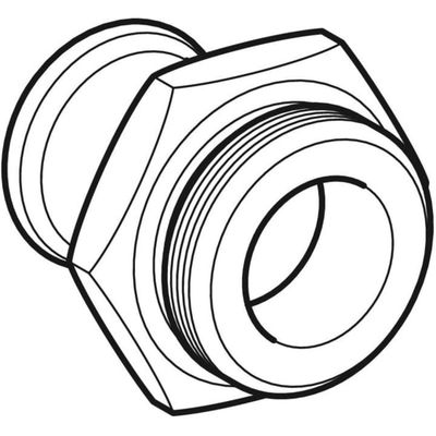 Geberit Mapress Edelstahl Übergang, mit AG d42-G1 3/4, 52 mm, Farbe silberfarben Bild 4