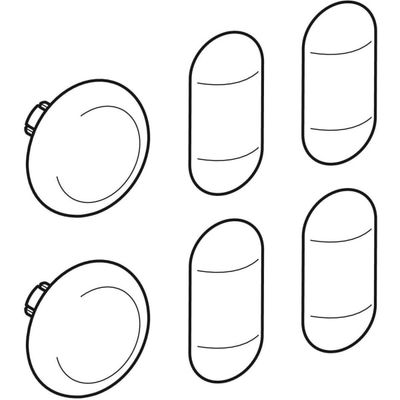 Geberit Set Puffer, für WC-Deckel Slim Bild 2