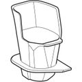 Geberit Auffangtrichter, für DuoFresh Stick, für Sigma Unterputz-Spülkasten 12 cm Bild 2