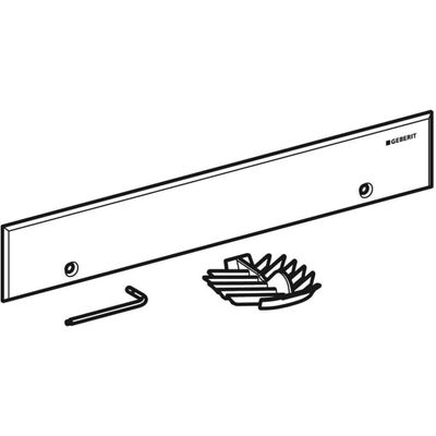 Geberit Fertigbauset, für CleanWall Wandablauf verschraubbar, Farbe silberfarben Bild 4