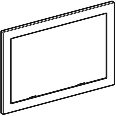 Geberit Abdeckrahmen Omega60 für Betätigungsplatte, Farbe silberfarben Bild 4