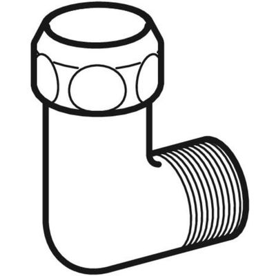 Geberit Übergangs-Winkelverschraubung 3/8" IG x 3/8" AG Bild 2