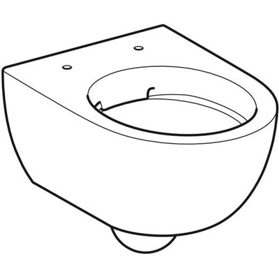 Geberit Renova Compact WWC Tiefspüler Ausld. 49 cm, Rimfree, KeraTect, 330 x 355 mm, Farbe weiß Bild 8