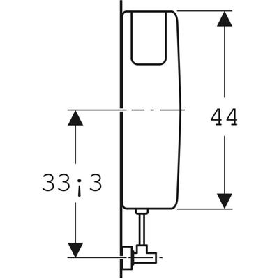 Geberit AP127 Aufputz-Spülkasten, Spülstopp-Sp tiefh. WA li / mi/re, weiss, verschraubte, Farbe weiß Bild 6