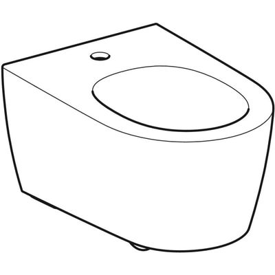 Geberit ONE Wandbidet, geschlossene Form weiss, 300 x 370 mm, Farbe weiß Bild 6