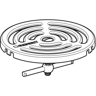 Geberit Rost verschraubbar, rund D:10 cm, Farbe Edelstahl-Optik (silber) Bild 5