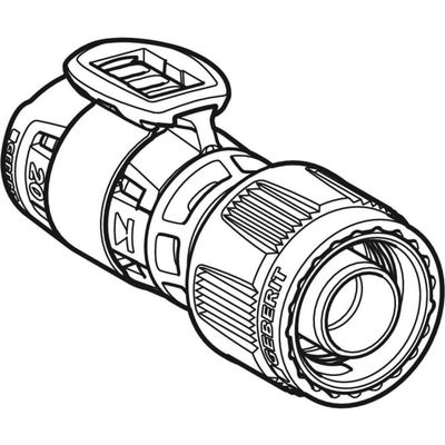 Geberit Übergang, mit MasterFix 16 mm x MF20, PPSU, 76 mm Bild 3