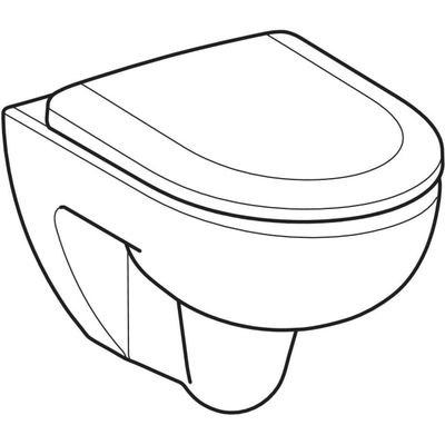 Geberit Wand-Tiefspül-WC-Set, spülrandlos, Sitz mit AS, 405 x 370 x 540 mm, Farbe weiß Bild 12