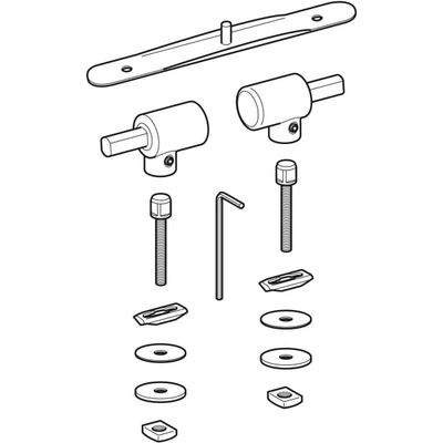 Geberit Scharniere (Set), für WC-Sitz, Absenkautomatik Bild 2
