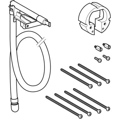 Geberit Verlängerungsset, für WT-Armaturen Wandmontage, mit UP-Funktionsbox Bild 3