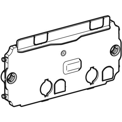 Geberit Schutzplatte, für Omega Unterputz-Spülkasten 12 cm, Farbe grau Bild 2