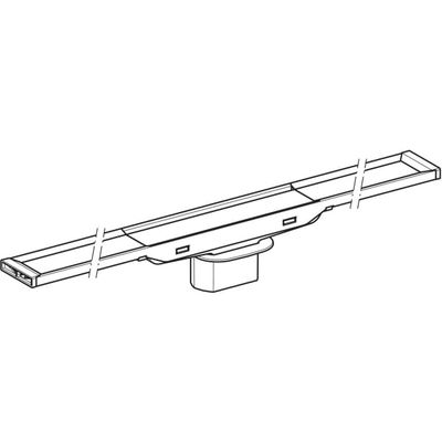 Geberit Duschrinne CleanLine20, 30-90 cm, Metall poliert / gebürstet, 8 x 900 x 900 mm, Farbe Edelstahl-Optik (silber) Bild 6
