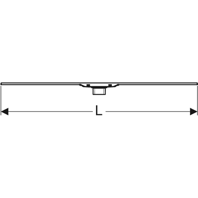Geberit Duschrinne CleanLine60, 30-130 cm, Metall poliert / gebürstet, 8 x 1300 x 43 mm Bild 6