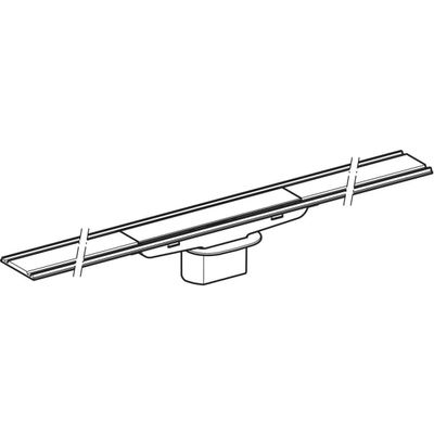 Geberit Duschrinne CleanLine60, 30-90 cm, für dünne Bodenbelaege, 4 x 900 x 900 mm Bild 6