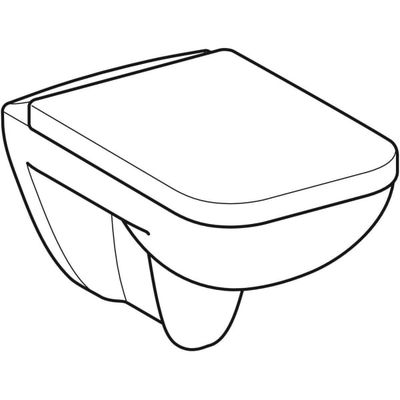 Geberit Wand-Tiefspül-WC Set, mit WC-Sitz, 380 x 360 x 540 mm, Farbe weiß Bild 7