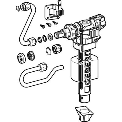 Geberit Füllventil / Schwimmerventil Typ 380 WA seitlich 3/8" zu AP und Unterputz-Spülkasten Bild 4