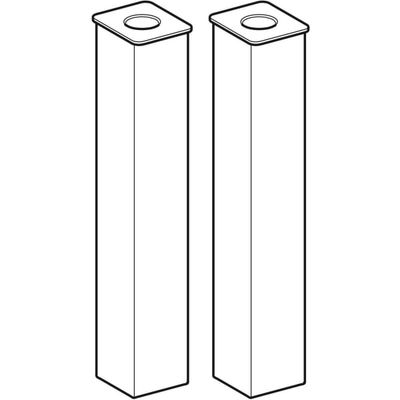 Geberit Set Füsse (2 Stück), H:23-24,5 cm, Farbe silberfarben Bild 5